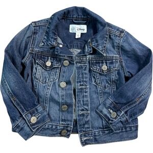 Baby Gap Disney Mickey Mouse Denim Jacket Toddler Size 2 Years